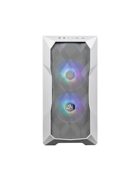 COOLER MASTER CASE MASTERBOX TD300 MESH WHITE ARGB, SIDE-PANEL, MID-TOWER, MICRO-ATX MINI-ITX