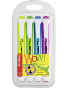 STABILO Evidenziatore - swing cool - Astuccio da 4 - Colori assortiti