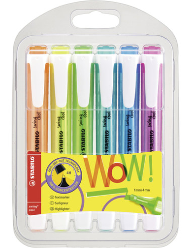 STABILO swing cool Pastel evidenziatore 6 pz Punta smussata