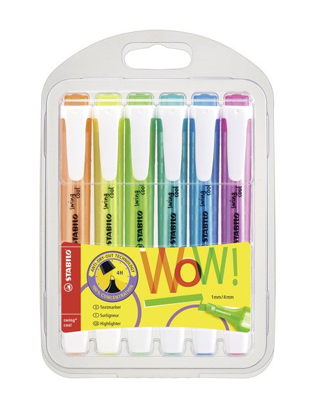 STABILO swing cool Pastel evidenziatore 6 pz Punta smussata