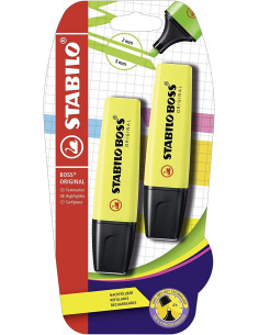 STABILO Evidenziatore - BOSS ORIGINAL - Pack da 2 - Giallo