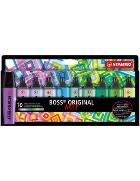 STABILO BOSS ORIGINAL evidenziatore 10 pz Punta smussata Multicolore