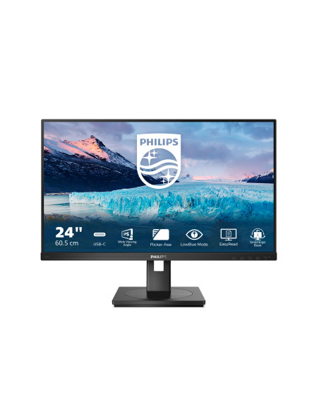 Philips S Line 243S1/00 Monitor PC 60,5 cm (23.8") 1920 x 1080 Pixel Full HD LCD Nero