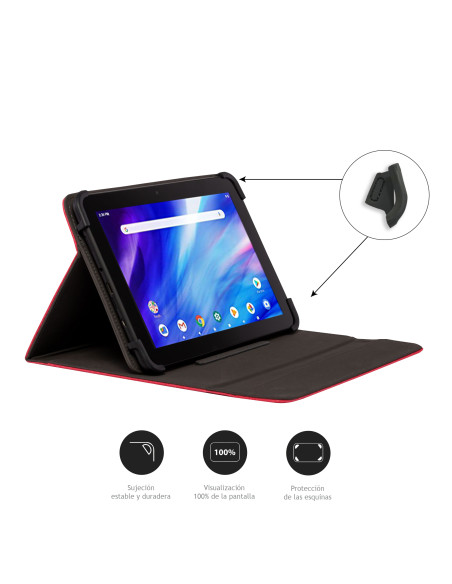 Nilox NXFB002 custodia per tablet 26,7 cm (10.5") Custodia a fondina Rosso