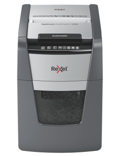 Rexel Optimum Auto+ 100M distruggi documenti Taglio a frammenti 55 dB 22 cm Nero, Grigio