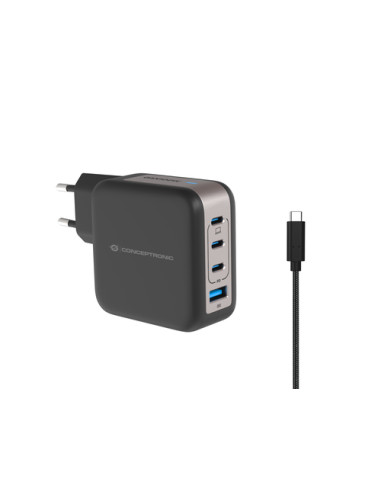 Conceptronic ALTHEA18B Caricabatterie per dispositivi mobili Universale Nero AC Ricarica rapida Interno