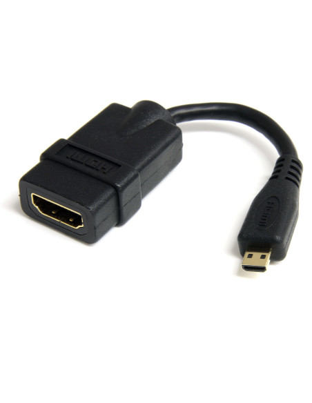 StarTech.com Cavo HDMI a micro HDMI ad alta velocita' - Cavo HDMI micro High Speed da 12cm - F/M - Nero