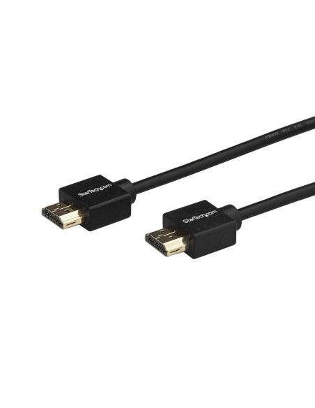 StarTech.com Cavo HDMI 2.0 da 2m, cavo HDMI 4K ad alta velocità con Ethernet, 4K 60Hz HDR10, cavetto HDMI UHD, connettori a sca