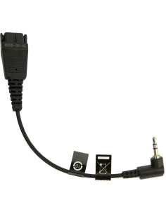 Jabra 8800-00-46 cavo audio 0,15 m QD 2.5mm jack Nero