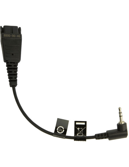 Jabra 8800-00-46 cavo audio 0,15 m QD 2.5mm jack Nero