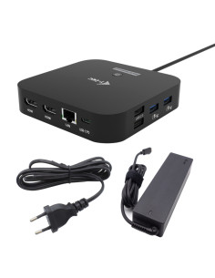 i-tec USB-C Dual HDMI Docking Station with Power Delivery 100 W + Universal Charger 100W