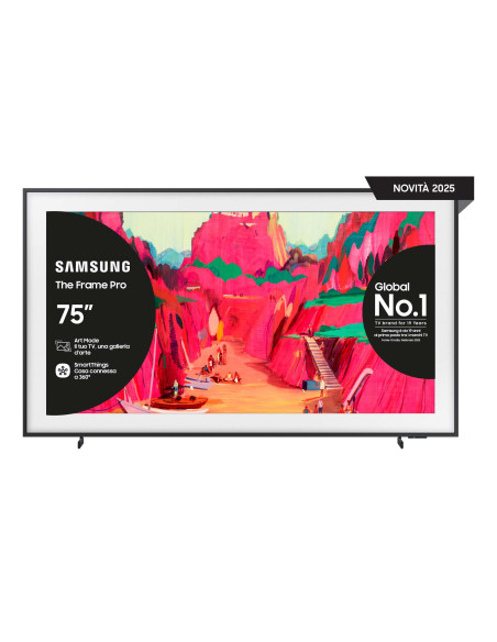 Samsung The Frame Pro AI TV 75" QE75LS03FWUXZT 4K, Processore NQ4 AI Gen3, 4K AI Upscaling, Art Mode, Matte Display, Neo Quantum