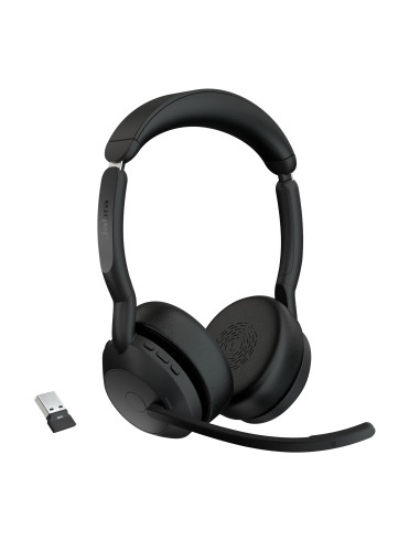 Jabra Evolve2 55 Auricolare Wireless A Padiglione Ufficio Bluetooth Base di ricarica Nero