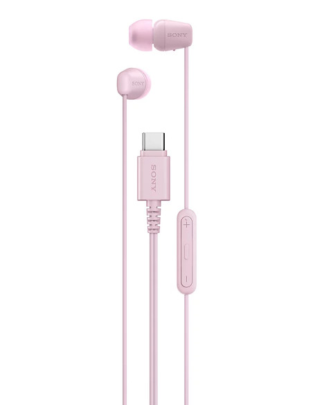 Sony IER-EX15C Auricolare Cablato In-ear Musica e Chiamate USB tipo-C Rosa