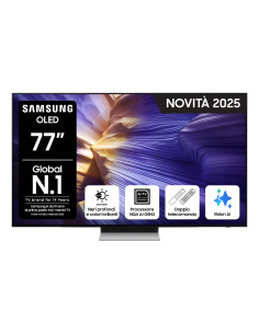 Samsung OLED AI TV 77" QE77S90FAEXZT 4K, Processore NQ4 AI Gen3, 4K AI Upscaling Pro, Schermo antiriflesso, OLED HDR, Dolby Atmo