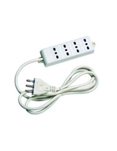 Nilox MG60046 prolunghe e multiple 1,5 m 4 presa(e) AC Bianco