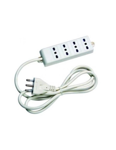 Nilox MG60046 prolunghe e multiple 1,5 m 4 presa(e) AC Bianco