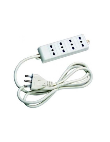 Nilox MG60046 prolunghe e multiple 1,5 m 4 presa(e) AC Bianco
