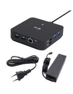 i-tec USB-C DP Dual HDMI Docking Station with Power Delivery 100 W + Universal Charger 100W