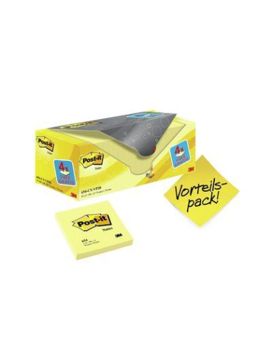 3M 654Y-20 pouch autoadesiva Quadrato Giallo 100 fogli Autoadesivo