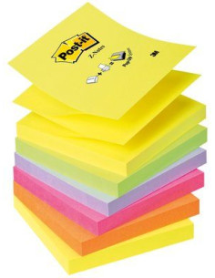 3M R330NRB pouch autoadesiva Quadrato Multicolore 100 fogli Autoadesivo