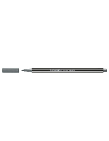 STABILO Pen 68 metallic marcatore Medio Argento 1 pz