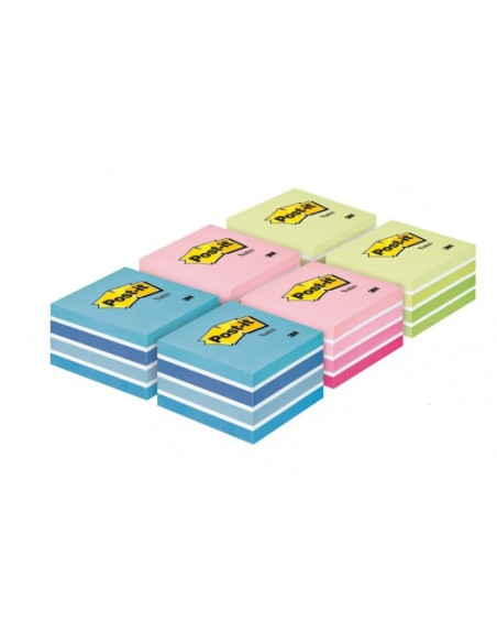 3M 2028X6 quaderno per scrivere 450 fogli Blu, Verde, Rosa