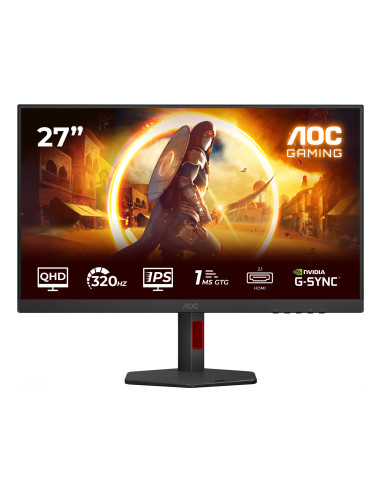 AOC G4 Q27G4SRU Monitor PC 68,6 cm (27") 2560 x 1440 Pixel Quad HD LED Nero, Rosso