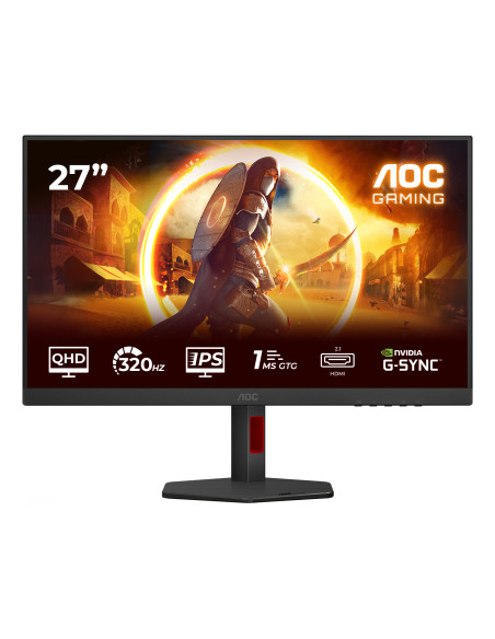 AOC G4 Q27G4SRU Monitor PC 68,6 cm (27") 2560 x 1440 Pixel Quad HD LED Nero, Rosso