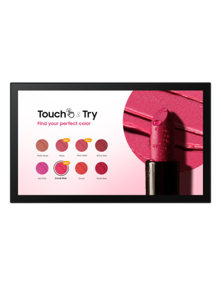 Samsung QB13C-T Pannello piatto per segnaletica digitale 33 cm (13") LCD Wi-Fi 500 cd/m² Full HD Nero Touch screen Tizen 7.0 16