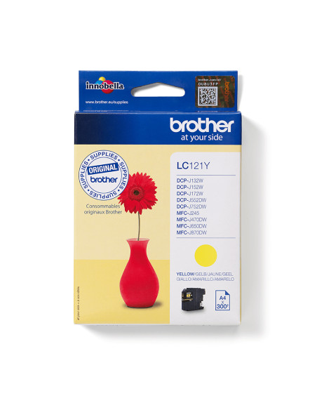 Brother LC-121Y cartuccia d'inchiostro 1 pz Originale Giallo