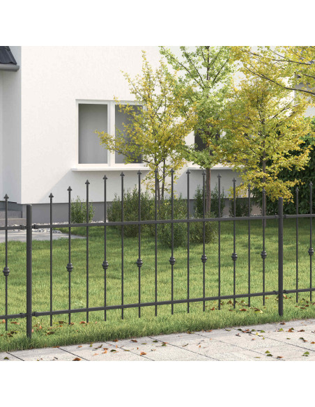 Recinzione a punte Nero 200 x 130 cm