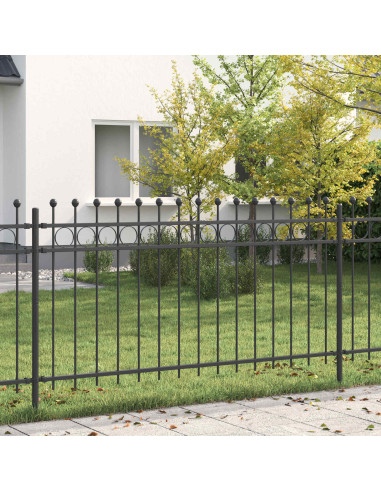 Recinzione a Cerchio Nero 200 x 150 cm