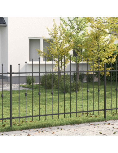 Recinzione a punte Nero 200 x 150 cm