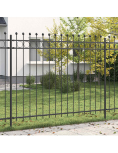 Recinzione a Cerchio Nero 200 x 200 cm