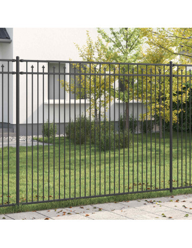 Recinzione a picchetto Nero 200 x 200 cm