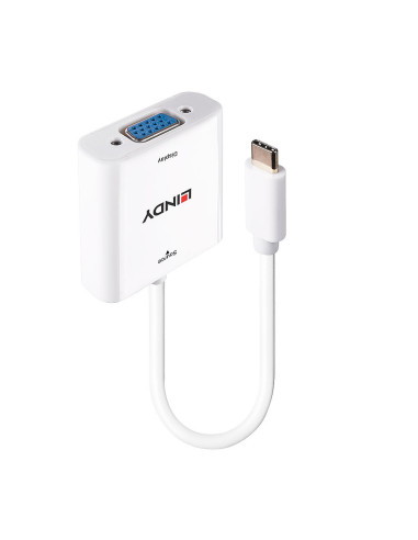 Lindy 43355 cavo e adattatore video USB tipo-C VGA (D-Sub) Bianco