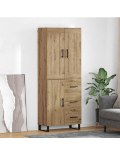 Credenza con cassetto Rovere artigianale 69,5 x 34 x 180 cm