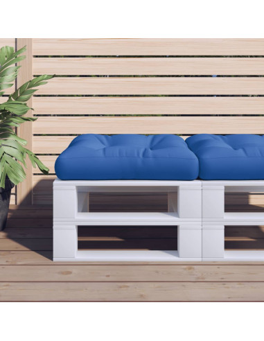 Cuscino per Pallet Blu Reale 60x60x12 cm in Tessuto