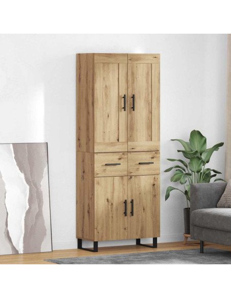 Credenza con cassetto Rovere artigianale 69,5 x 34 x 180 cm