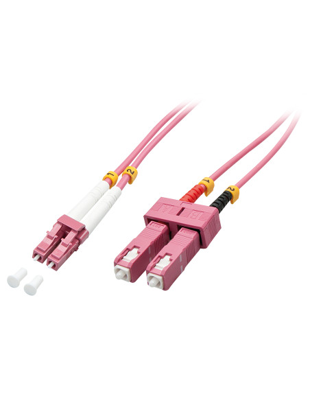 Lindy 46361 cavo InfiniBand e in fibra ottica 2 m LC SC Rosa