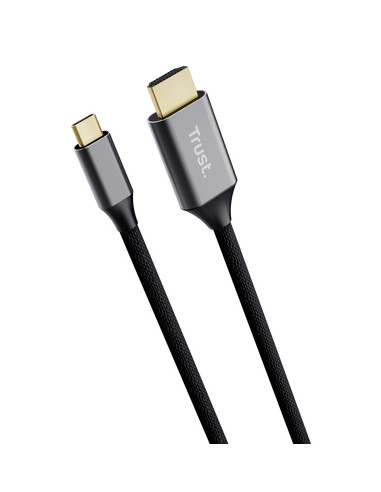 Trust 25630 adattatore per inversione del genere dei cavi USB-C HDMI Nero, Argento