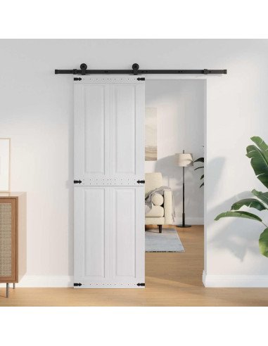 Porta Corona Bianco 70 x 210 cm Legno multistrato