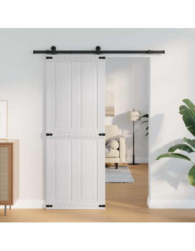 Porta Corona Bianco 80 x 210 cm Legno multistrato