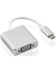 Nilox USB Type-C - VGA M/F adattatore grafico USB Argento