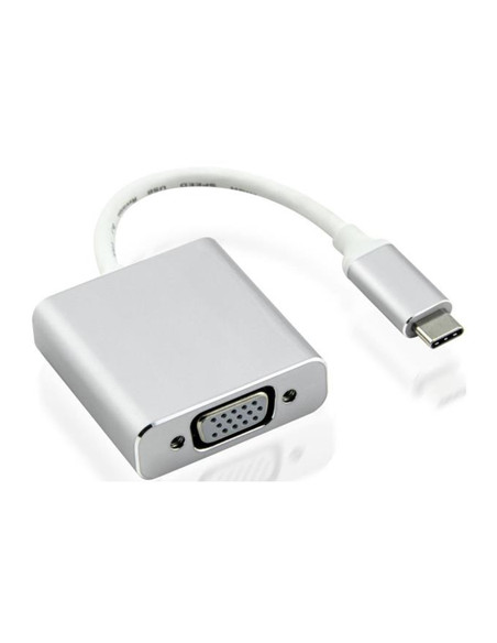Nilox USB Type-C - VGA M/F adattatore grafico USB Argento