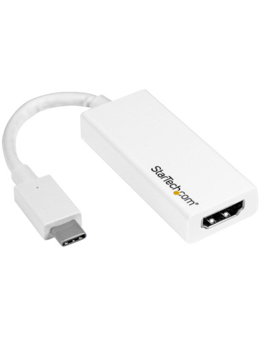 StarTech.com Adattatore video USB-C a HDMI - M/F - Ultra HD 4K - Bianco