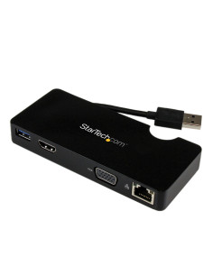 StarTech.com Mini Docking Station Universale per Laptop USB 3.0 con uscita HDMI/VGA e Gigabit Ethernet USB3.0