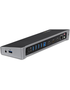 StarTech.com Docking station USB 3.0 a tre monitor - 1x HDMI - 2x DisplayPort - Dock portatile con Hub USB integrata a 5 porte e