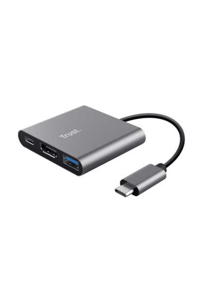 Trust Dalyx USB 3.2 Gen 1 (3.1 Gen 1) Type-C Alluminio, Nero